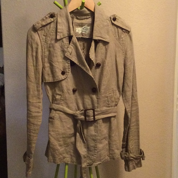 LittleBig linen trench coat - Picture 1 of 7